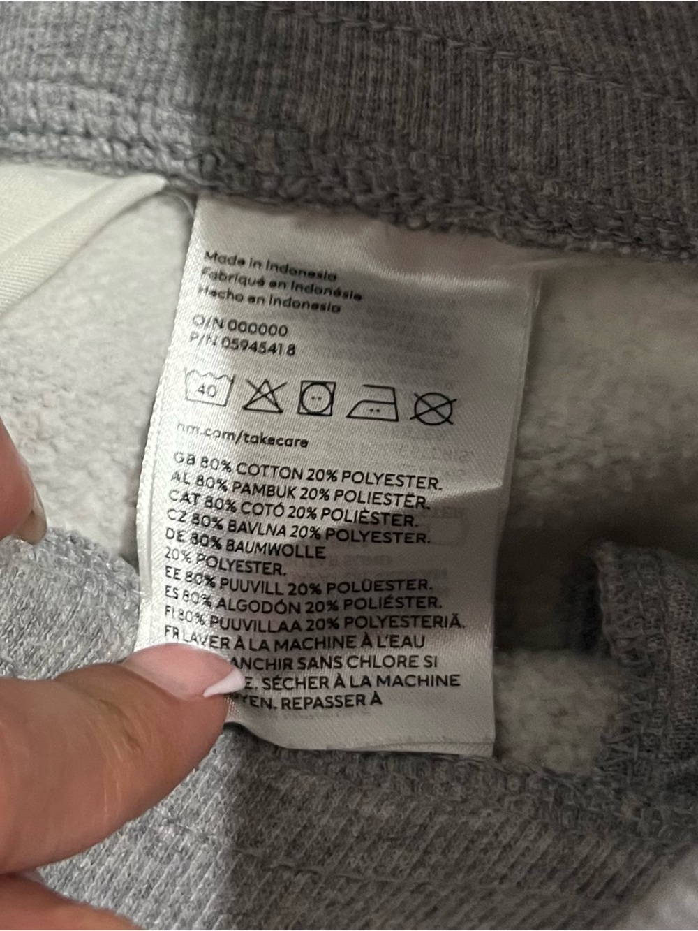💗 H&M - Kids Gray Fleece Jogger Sweatpants - Picture 6 of 10